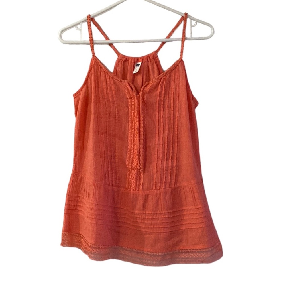 OLD NAVY TANK TOP COLOR SALMON PINK SIZE S LIKE NEW ✨